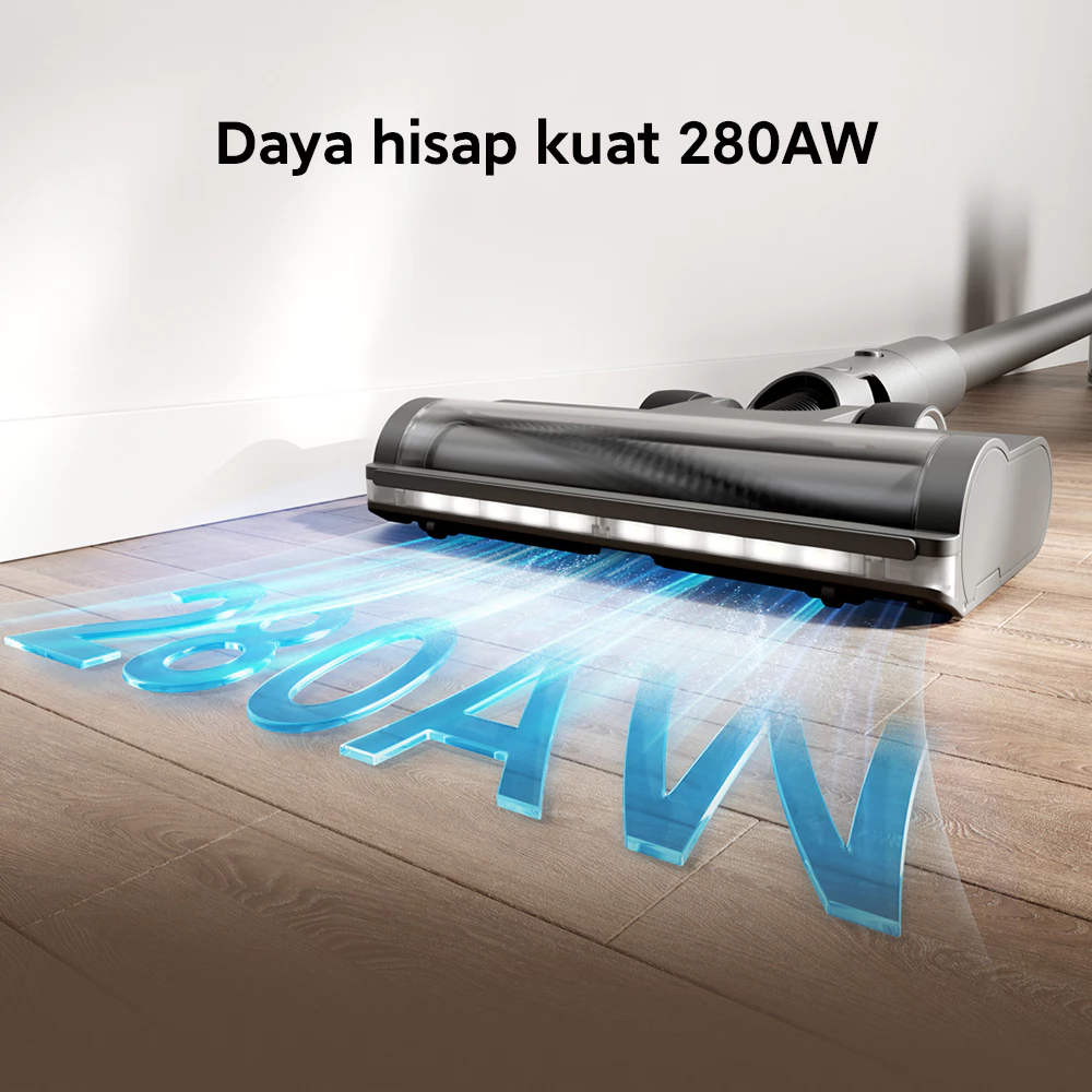 Xiaomi Vacuum Cleaner G30 Max / Daya hisap kuat 280AW / Baterai tahan hingga 90 menit / Sensor debu pintar real-time LED / Sikat serbaguna & multi-permukaan 1+7 / Sistem filtrasi 5 tahap menyaring 99% debu halus / Vacuum [Xiaomi Official Store] - Gambar 3