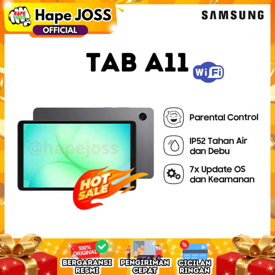 Samsung Galaxy Tab A11 4/64 Wifi Garansi Resmi Indonesia