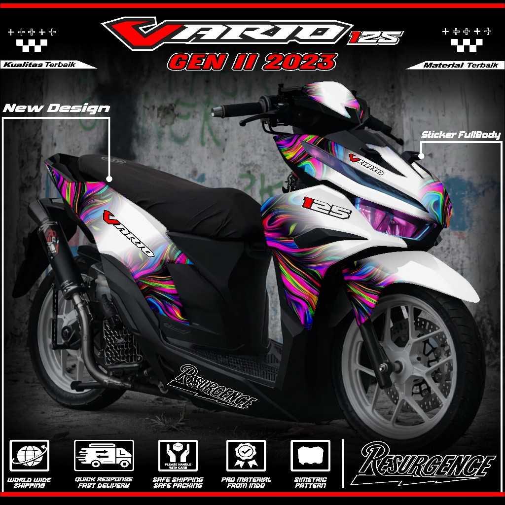 Decal Sticker Vario New Gen 2 Full body - Decal Sticker Vario 125 New ...