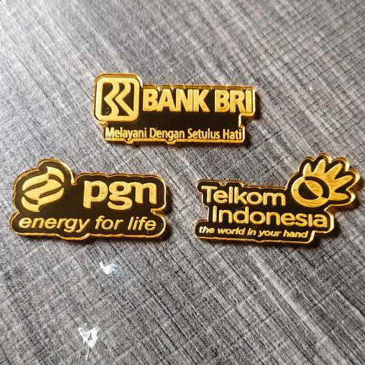 logo saham akrilik hiasan mahar bisa custom