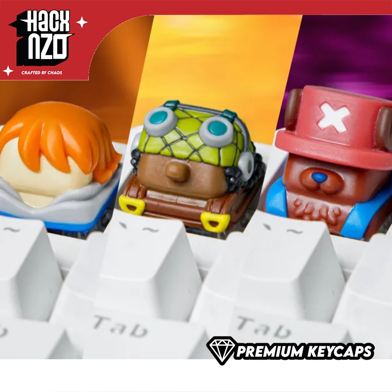 One Piece Nakamas Vol II Artisan Keycaps – Usopp, Nami, and Chopper ...