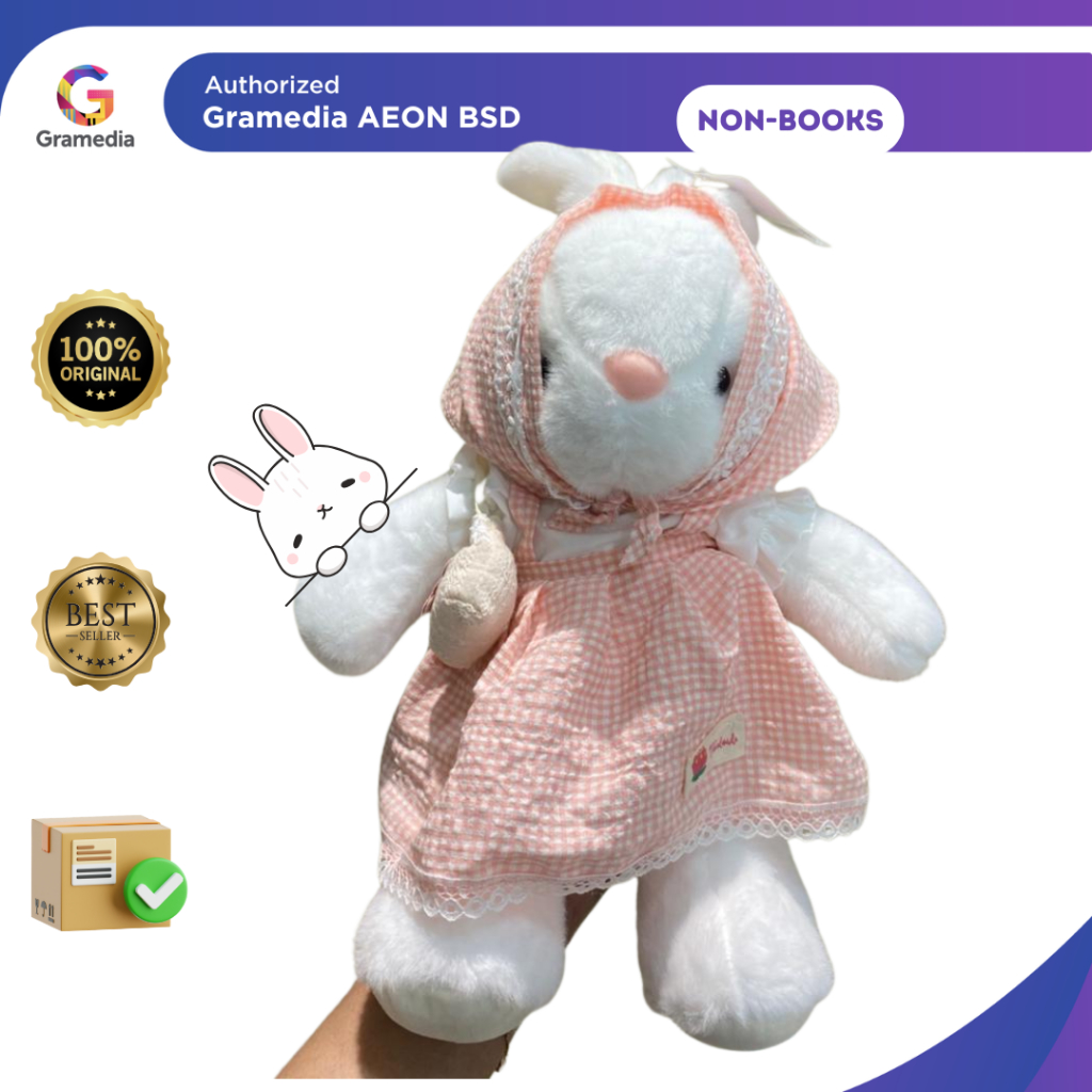 Cherish Bear Bunny Dress Pink - Gramedia Aeon BSD