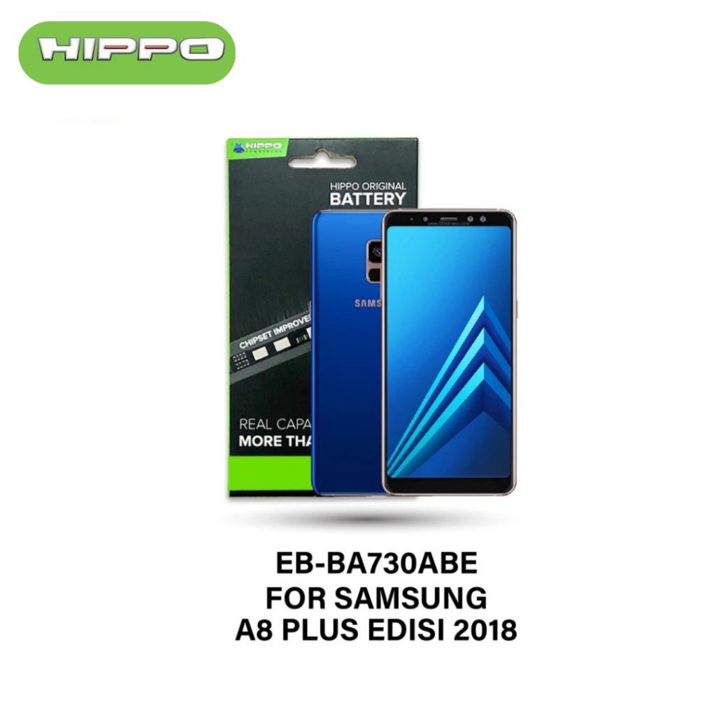 Hippo Baterai SAMSUNG EB-BA730ABE A8 PLUS EDISI 2018 3500mAh Battery Batere Batrai Batre Original Cell Garansi resmi