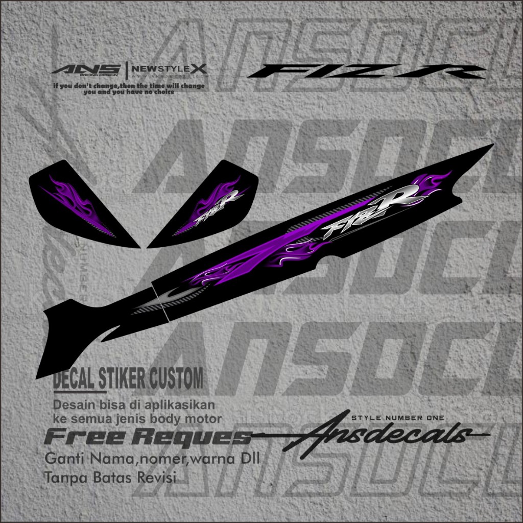 ORIGINAL YAMAHA FIZ R STRIPING STICKERS, LATEST VARIATIONS, FIZ R ...