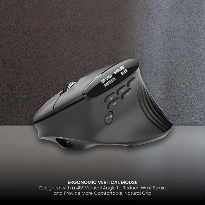 Sades Ryunix Araka MX4 / MX-4 Tri-Mode 3in1 Connection Ergonomic Vertical Mouse - Gambar 2
