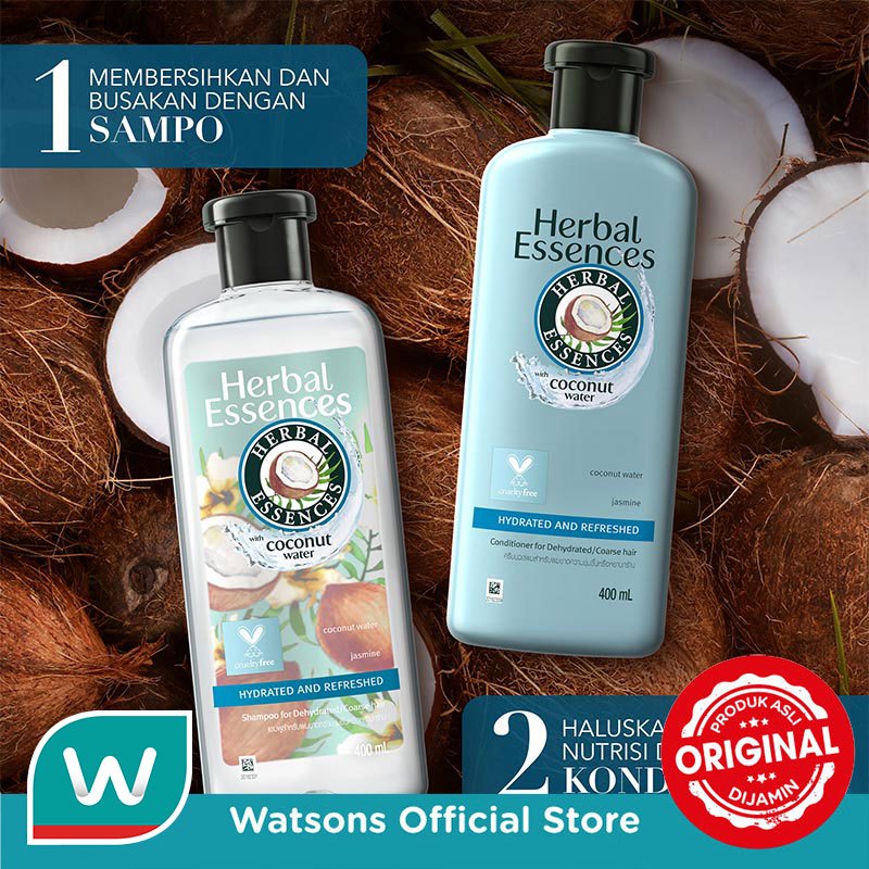 Herbal Essences Conditioner Classics Hydrated and Refreshed Coconut Water 400ml - Gambar 4
