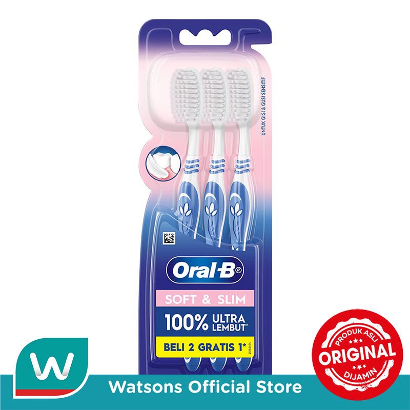 Oral-B Sikat Gigi Soft & Slim 3'S 150g - Gambar 2