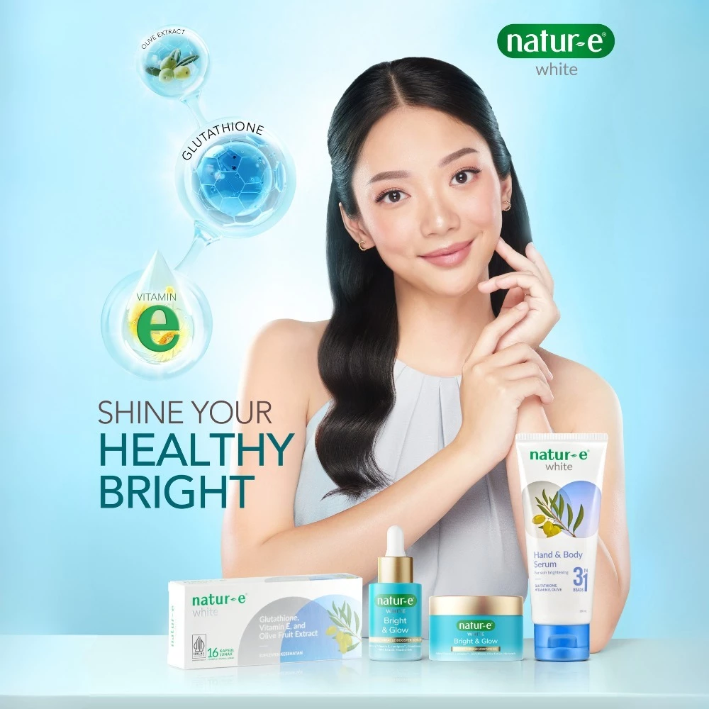 Natur-E Paket Soft Capsule - Skin Start Natural Vitamin E 100 IU 32s & White 32s - Suplemen Kecantikan Dengan Vitamin E & Glutathione - Membantu Menjaga Kesehatan Kulit dari Dalam - Gambar 3