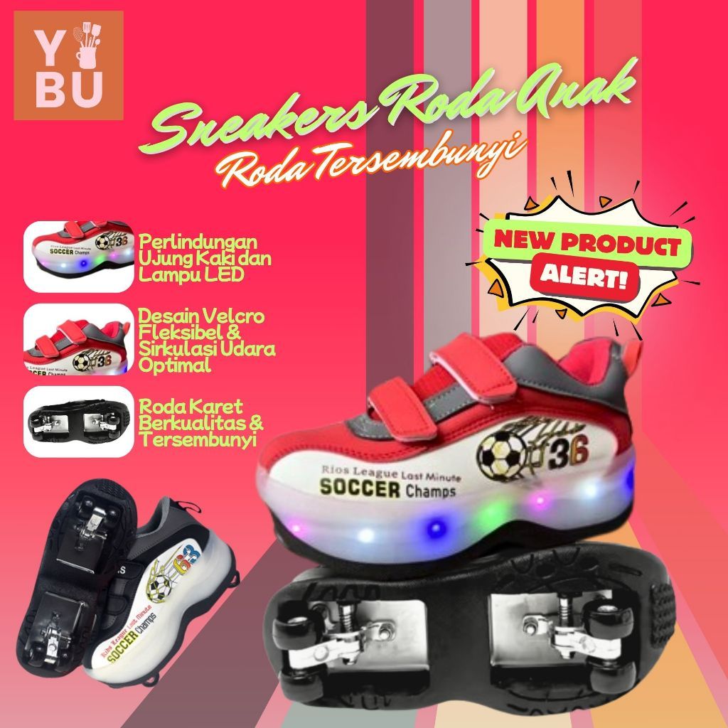 MATOUGUI-sepatu roda/sepatu roda Oxelo/lampu kedip/tidak licin/anti goyang/lnline skate/star/ukuran dapat disesuaikan/gaya bajaj/mode skateboard - Gambar 3