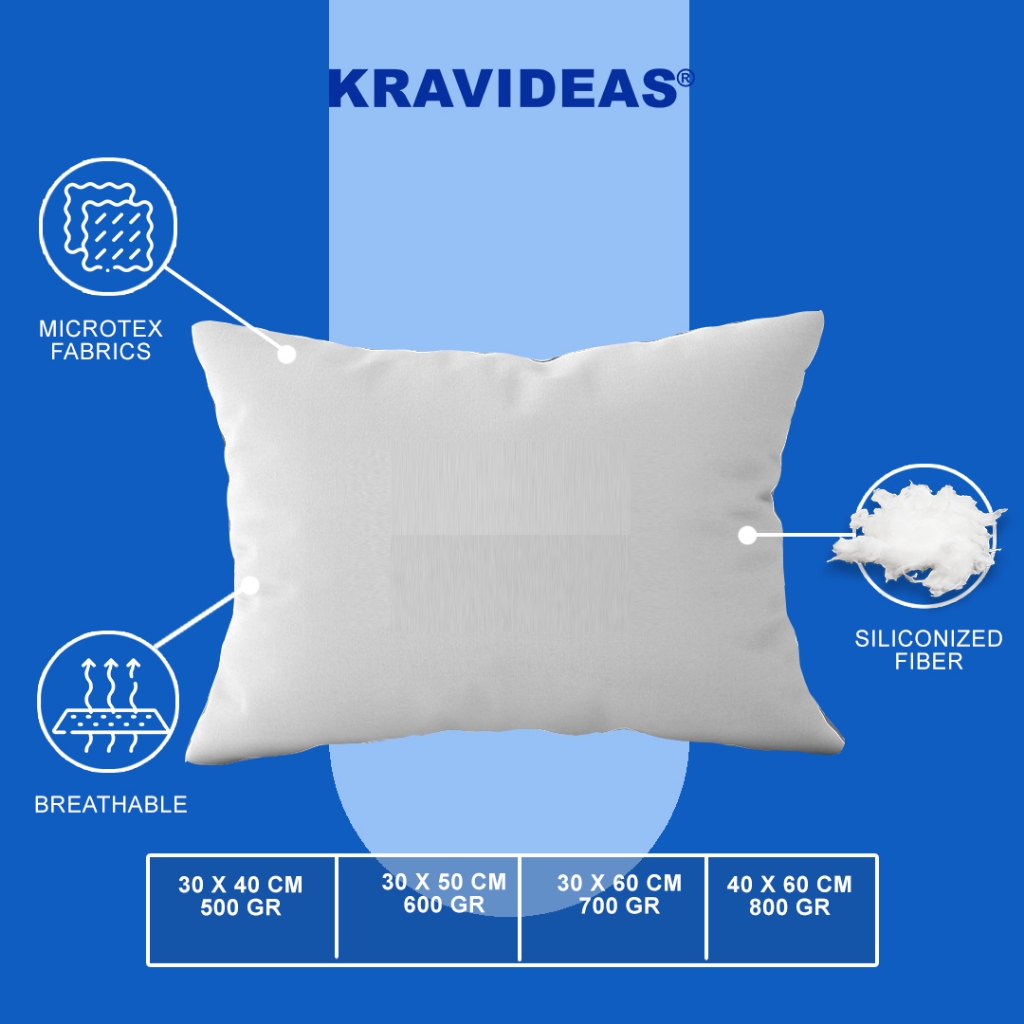 Krav Ideas Bantal Sofa Silicon Microtex Lembut - Gambar 4