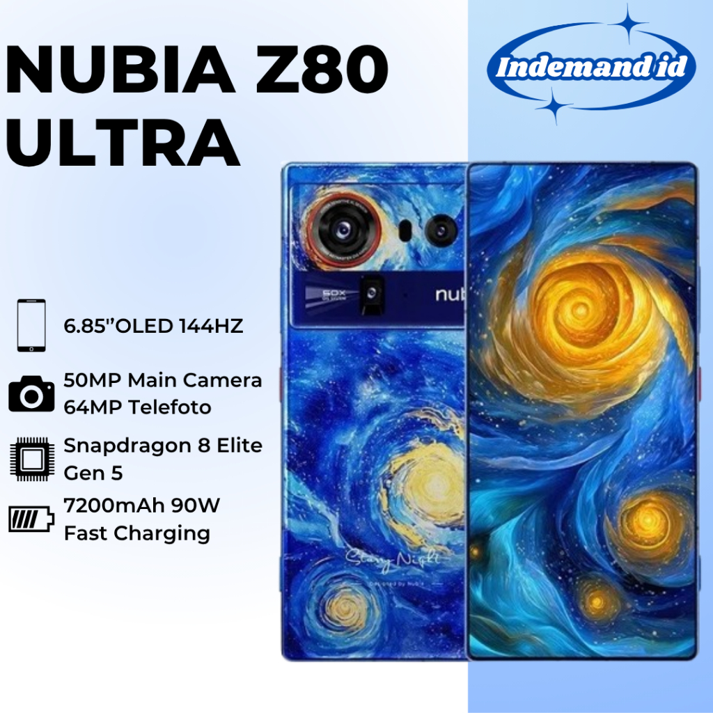 Nubia Z80 Ultra 5G 6.85"OLED 144HZ Snapdragon 8 Elite Gen 5 7200mAh 90W