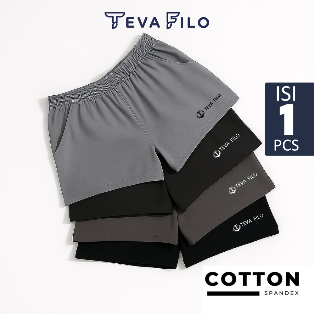 KATUN TEVA FILO - Jeff Men Short Men's Relax Casual Home Shorts Cotton ...