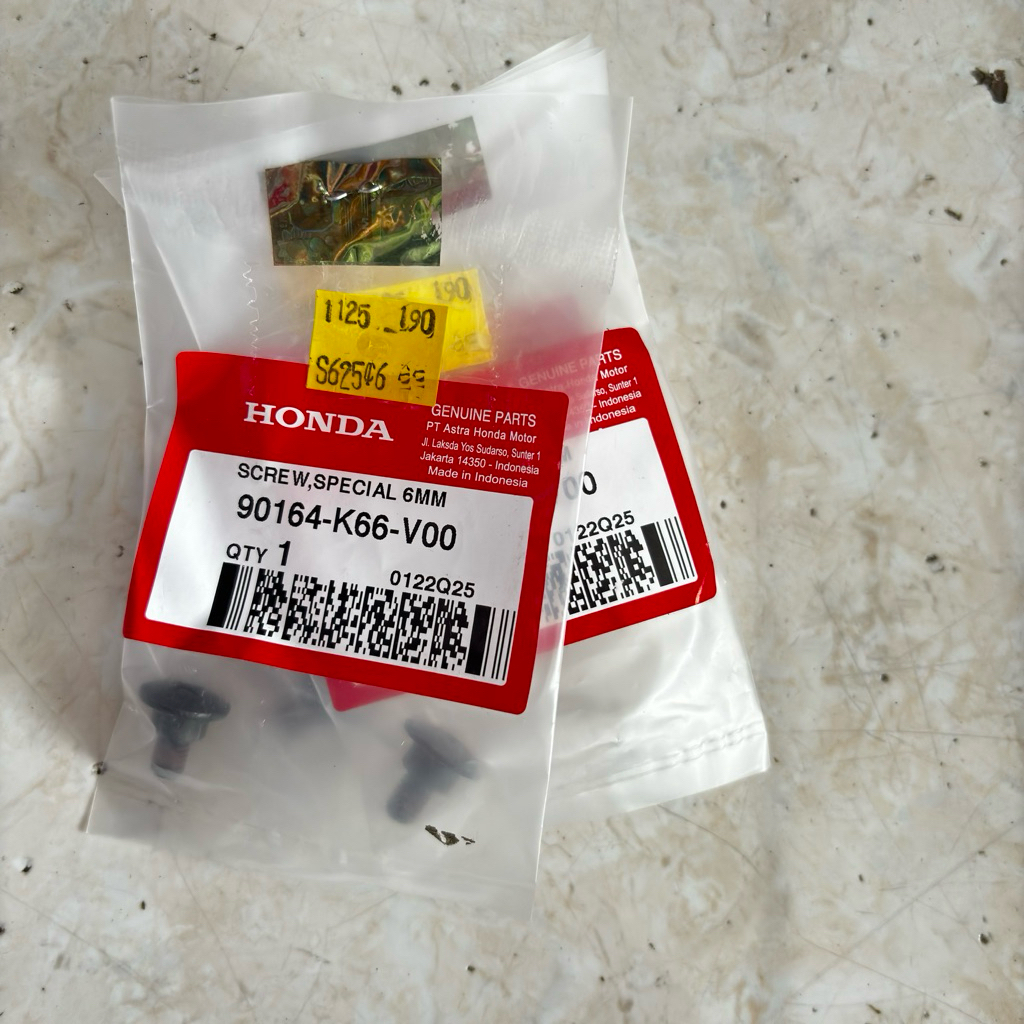 SPECIAL 6MM SCREW BOLT NUT BEAT K1A GENIO VARIO 160 90164-K66-V00 ...
