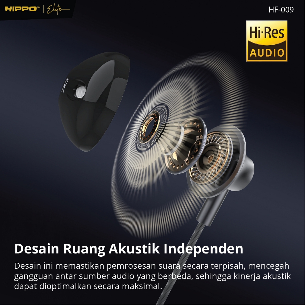 Hippo Wired Headset HF-009 SUPER BASS - Gambar 4