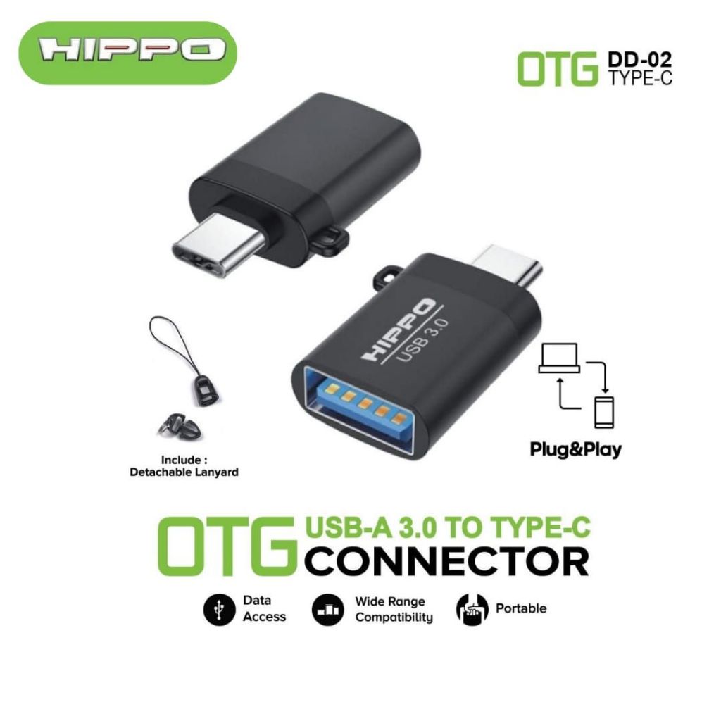 HIPPO OTG DD02 USB A TO TYPE C SUPER FAST TRANSMISSION 3.0