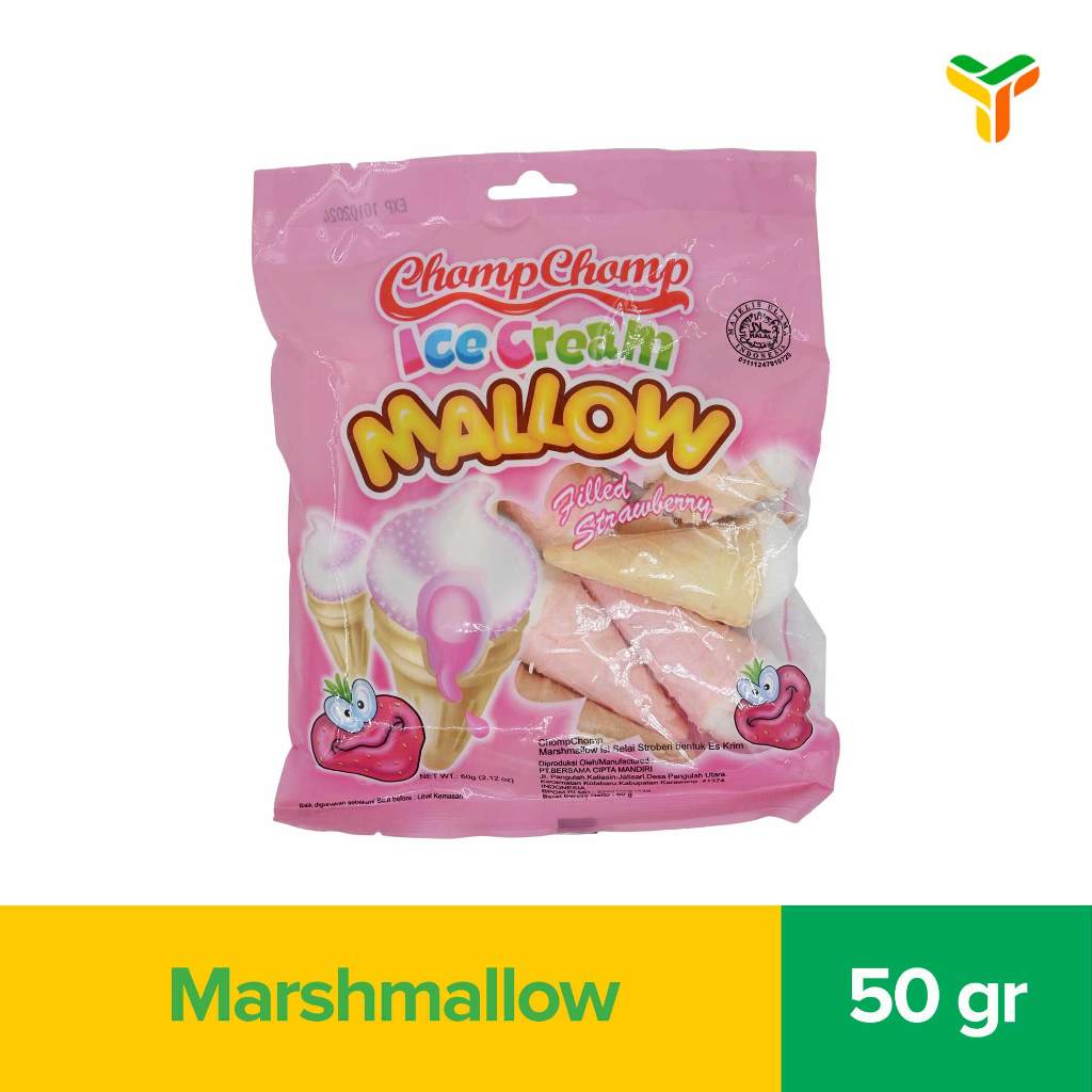 Chomp Chomp Ice Cream Mallow Strawberry 50 Grams | Shopee Singapore