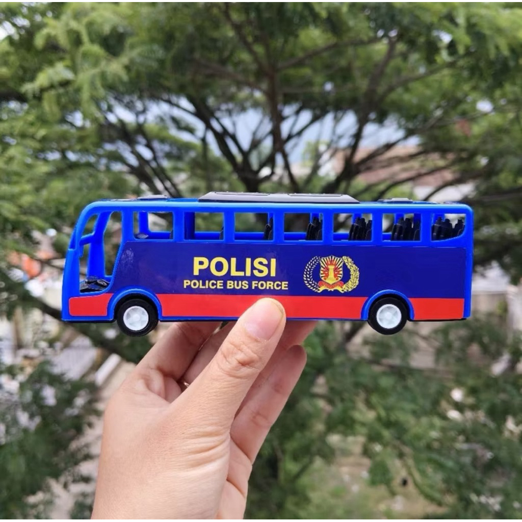 Mainan Minibus Polisi Anak Mainan Edukasi Anak - Gambar 4