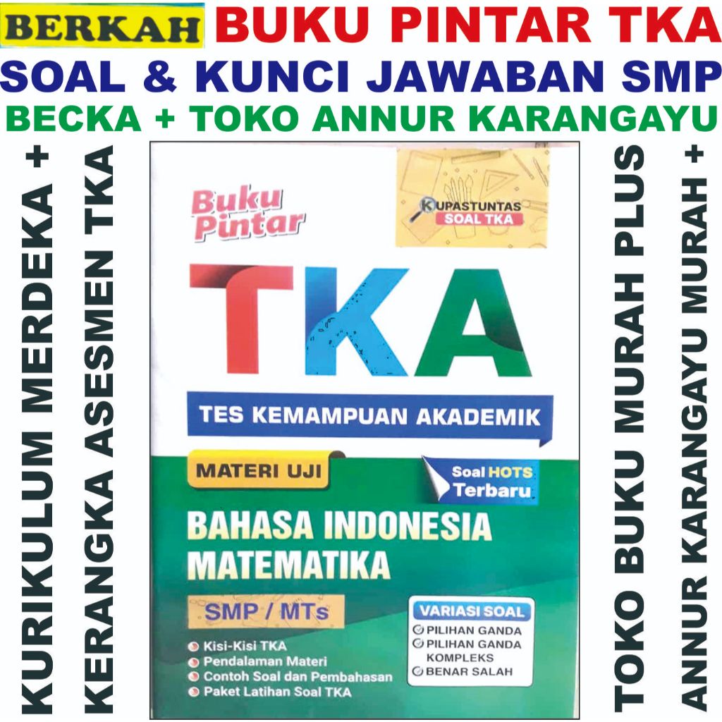 Becka Smart Book TKA SMP Blessings LKS Siaga Gema Nusa Academic Ability ...
