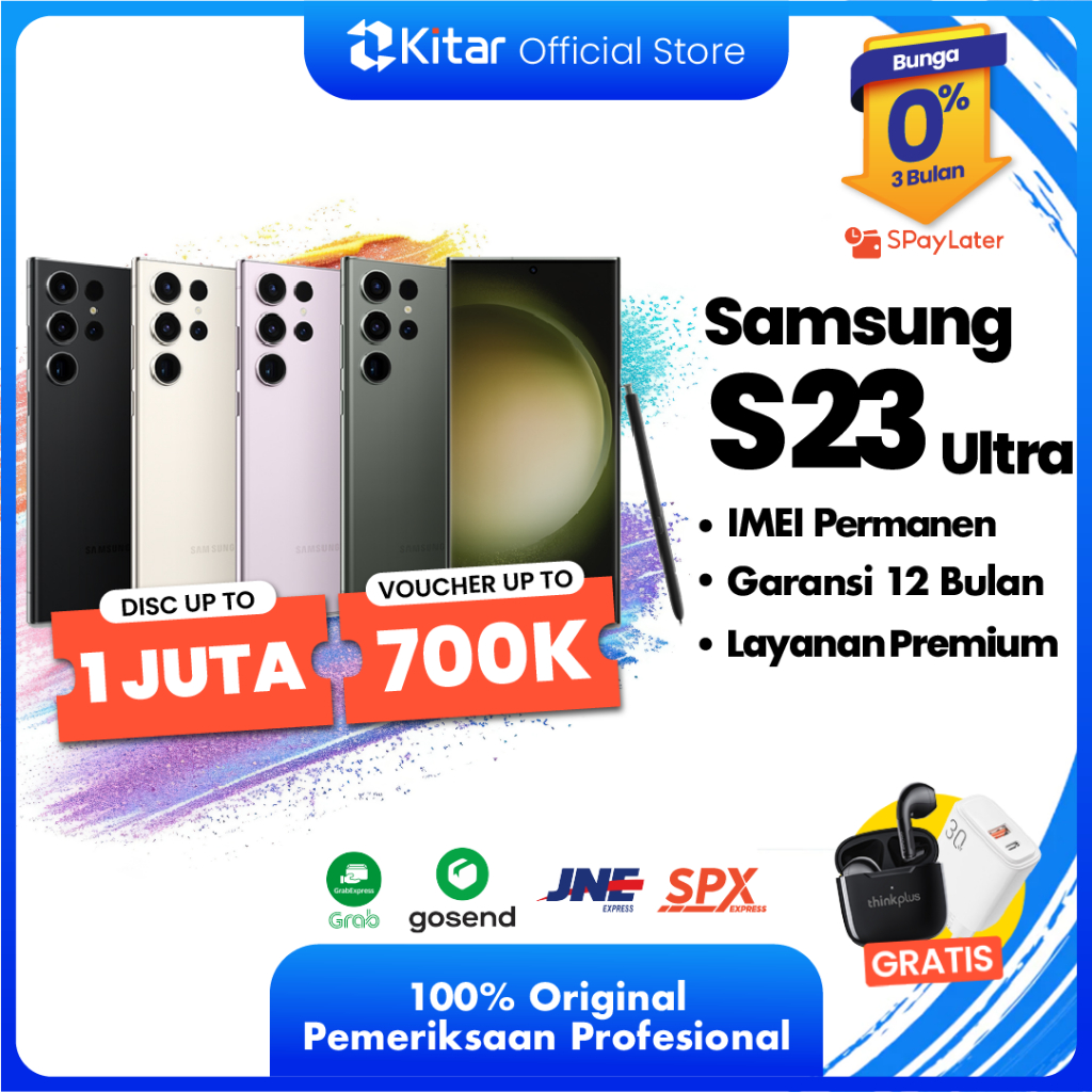 Samsung S23 Ultra Second Resmi ex SEIN BC Beacukai IMEI Permanen 100% Original FULLSET 256GB 512GB