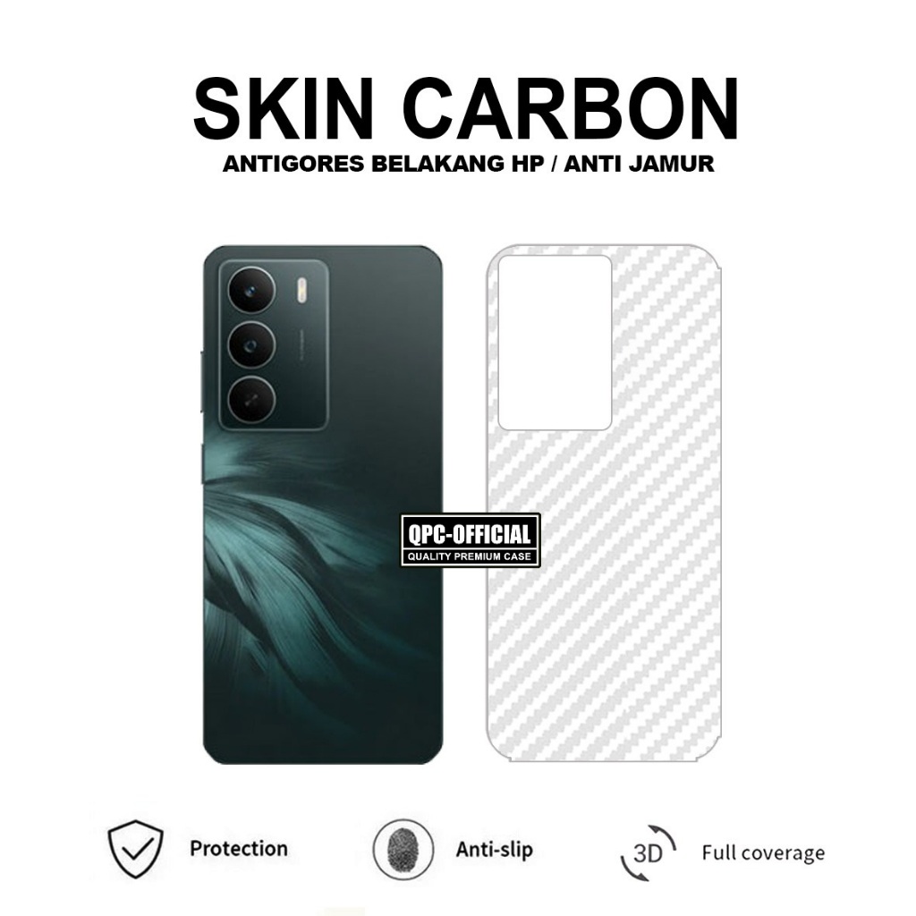 Skin Carbon Realme P3 Lite Realme Note 70 Realme P3 5G Realme 13 Plus 5G Realme Note 60 60X Realme 13 4G Realme 13 Pro Realme 13 Pro Plus Realme C65 Realme 12 5G Realme 12 Plus Realme C51S Antigores Garskin Pelindung Belakang Realme 13 4G 13 Pro