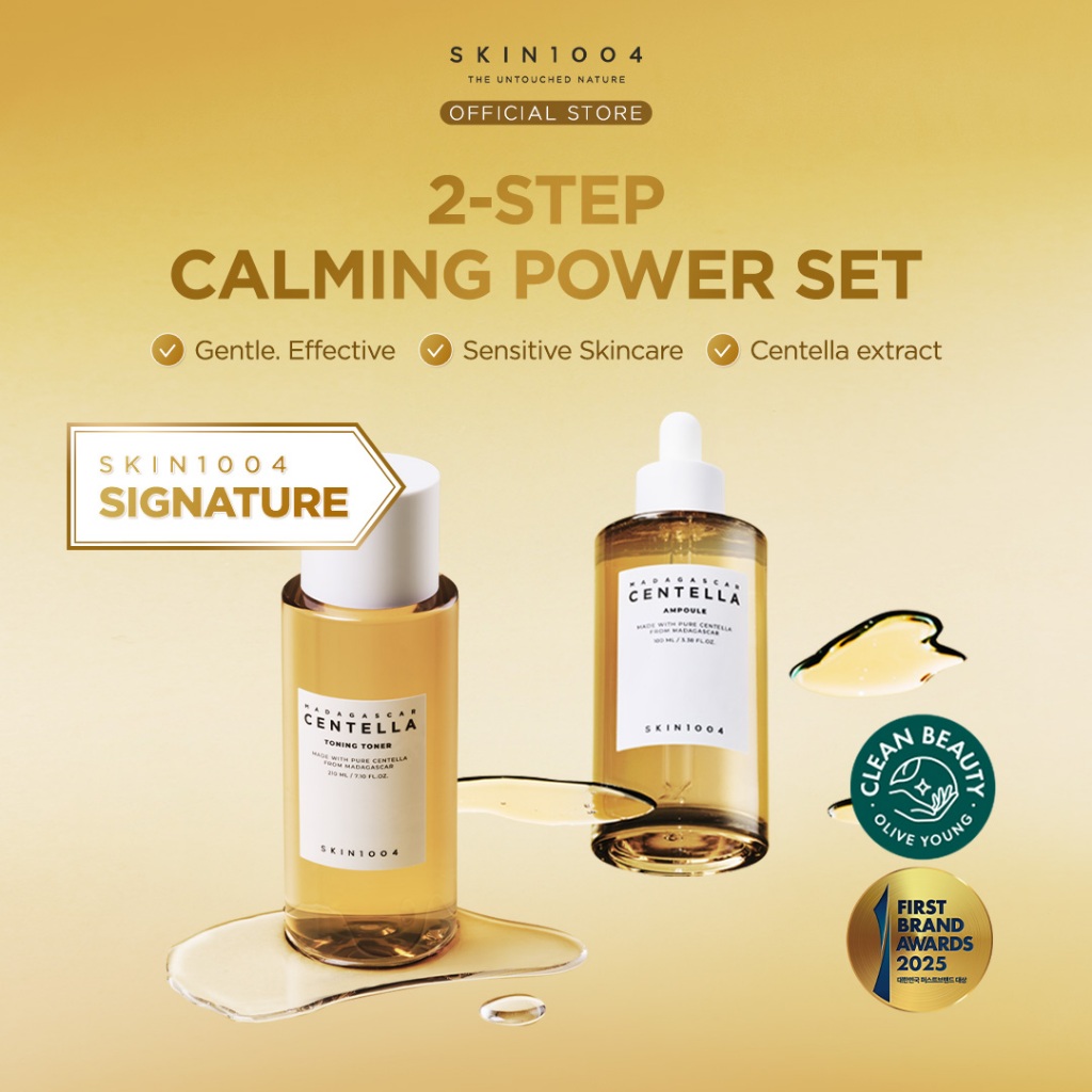 SKIN1004 2-Step Calming Power Set (Centella Ampoule 100ml + Toning Toner 210ml)