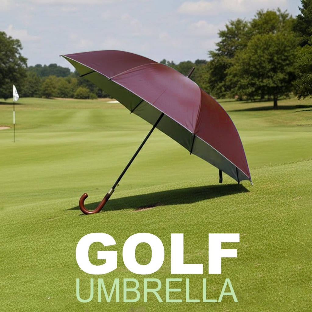 Payung Golf Polos Lebar Golf Umbrella Bahan PVC Tebal - Gambar 2