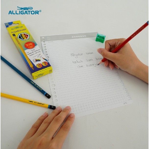 Alligator Pensil Menulis 2B 1box isi 12 pcs - Gambar 3