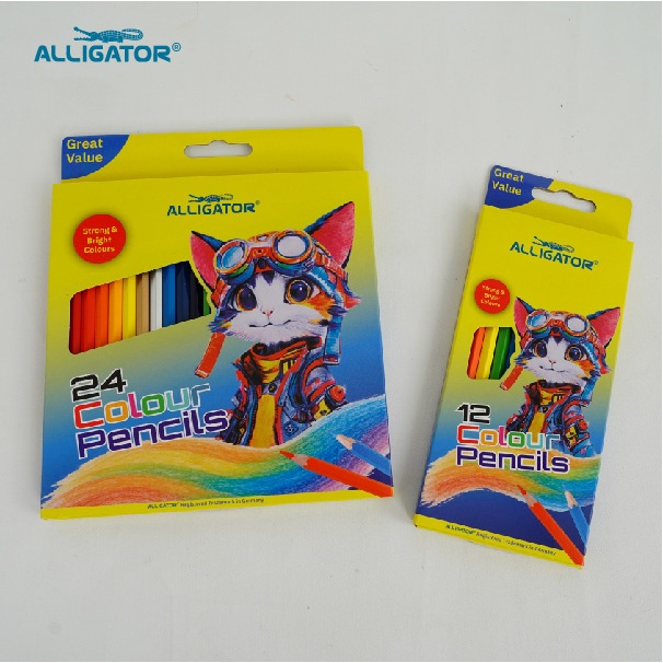 Alligator Pensil Warna set 12 set 24 - Gambar 2