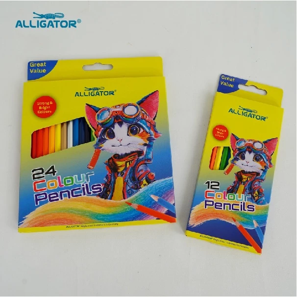 Alligator Pensil Warna Set 24 Warna Pekat - Gambar 2