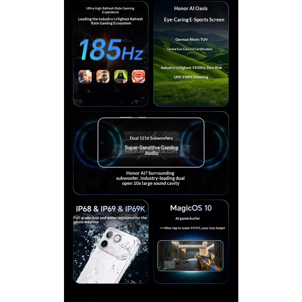 Honor WIN RT 5G 6.83''OLED 185HZ Snapdragon 8 Elite 10000mAh 100W 50MP - Gambar 3