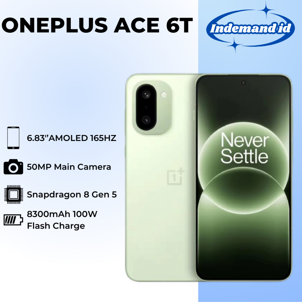 Oneplus Ace 6T 5G 6,83''AMOLED 165HZ Snapdragon 8 Gen 5 8300mAh 100W
