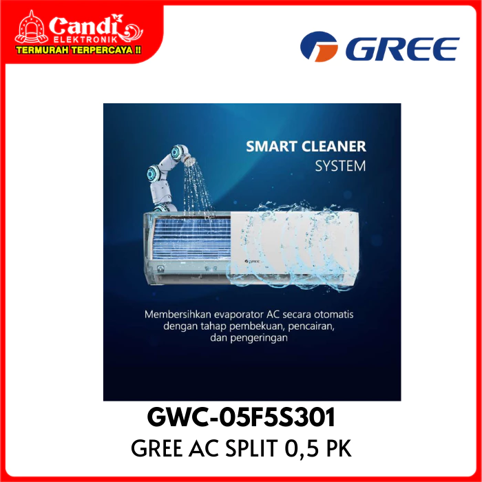 GREE Air Conditioner AC Split 0,5 PK Inverter GWC-05F5S - Gambar 4