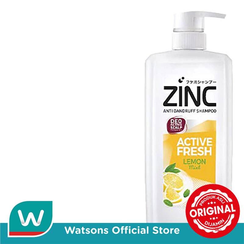Zinc Shampoo Active Fresh Lemon Mint Botol 680ml - Gambar 3