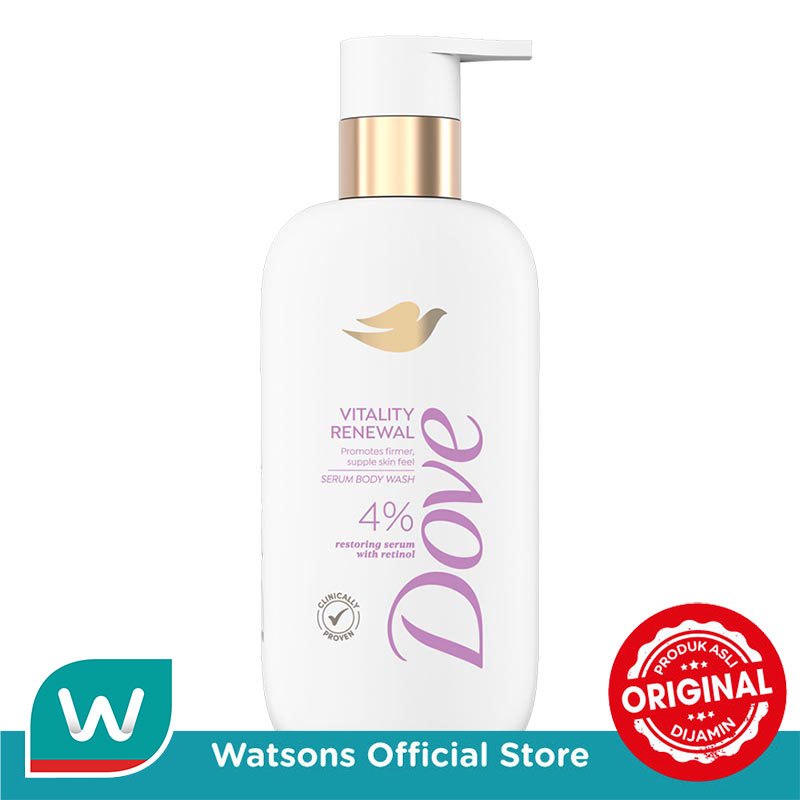 [NEW!] Dove Advanced Serum Vitality Renewal Body Wash - Sabun Mandi Cair untuk Menutrisi dan Mengatasi Tanda Penuaan Kulit 300g - Gambar 2
