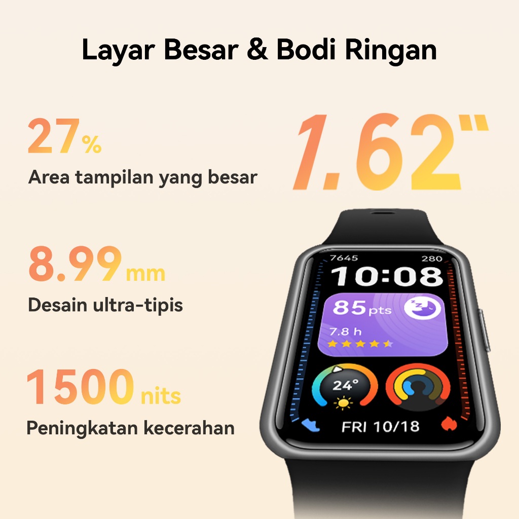 [8.8 s/d 20%*] HUAWEI Band 11 Series / 1.62”AMOLED Display / Enhanced Sleep Tracking / Heart Health Management / Smartwatch-like / Android & iOS - Gambar 4