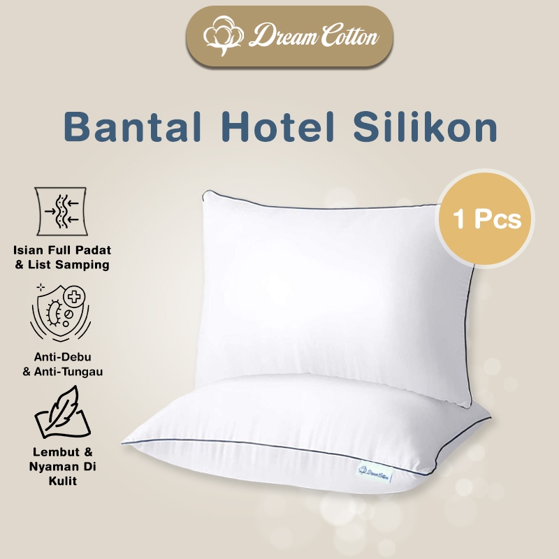Dreamcotton Dofia Bantal Tidur, Bantal Warna Silikon Premium, Fast Rebound Teknologi, Uk 65x45cm - Gambar 4
