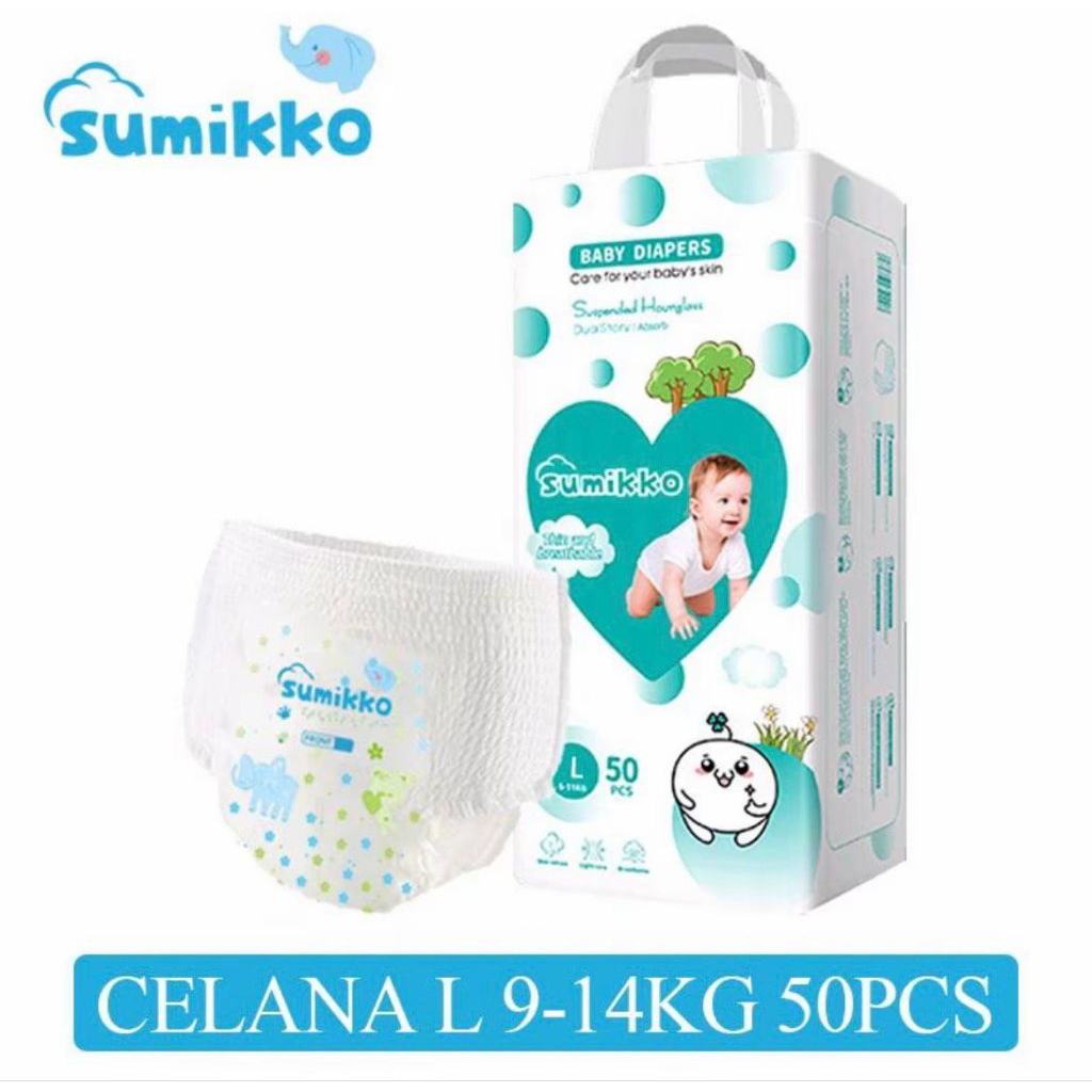 Popok Bayi SUMIKKO Celana 50pcs - Lembut, Anti Bocor, dan Nyaman - Gambar 4