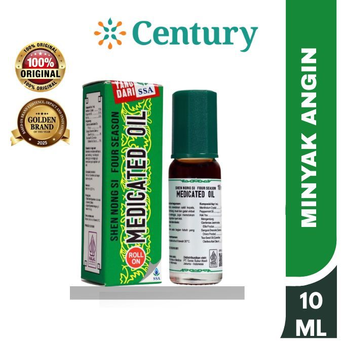 MEDICATED OIL ROLL ON CLASSIC 10ML / PERAWATAN TUBUH / MINYAK ANGIN