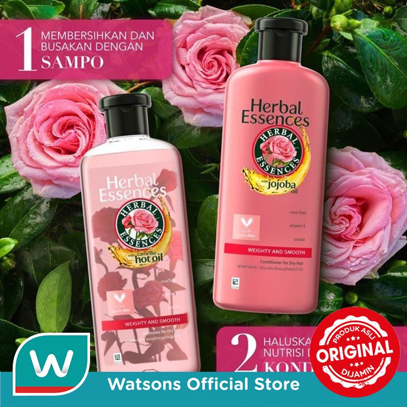 Herbal Essences Conditioner Classics Weighty and Smooth Rosehip with Camellia Oil 400ml - Gambar 3