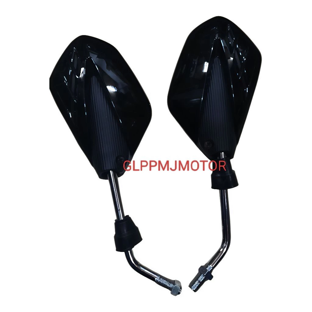Spion Variasi Racing TST Hitam Universal Untuk Semua Motor Beat Vario Mio Supra Karisma Revo Blade Vixion Cb 150r Tiger Megapro Verza Fu smash Shogun Vega Jupiter MX King Dll - Gambar 3