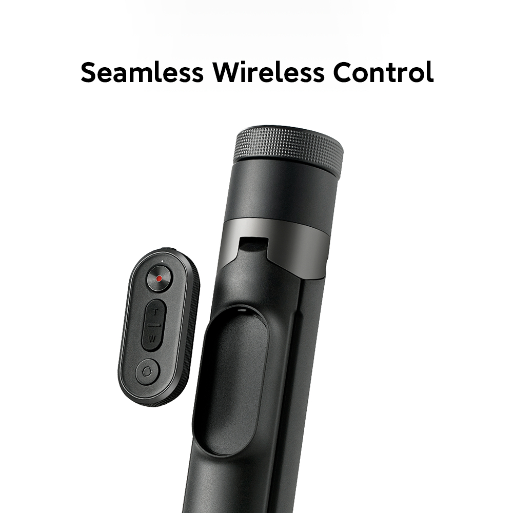 Xiaomi Zoom Floor Selfie Stick Tripod 62 / Seamless Wireless Control / One-Touch Fold & Expand Design / 360° Rotatable Phone Clip / Ultra-Long 62-Inch Extension [Official Store] - Gambar 2