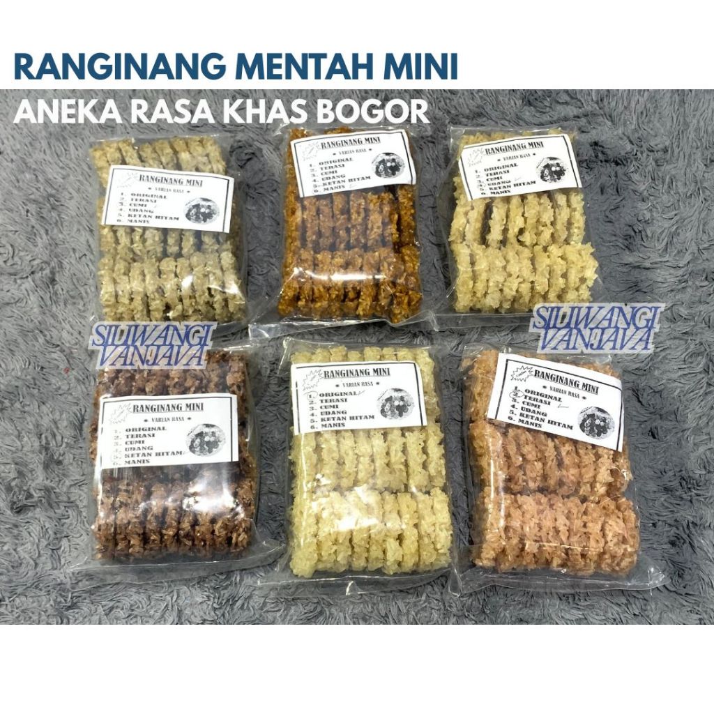 Mini Raw Ranginang with Various Bogor Flavors (25 Pcs) | Shopee Singapore