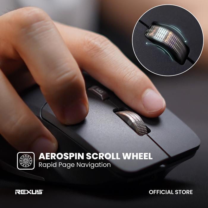Rexus Flow QZ30 / QZ-30 / QZ 30 Mouse Office Wireless Ergonomic Silent Click - Gambar 2