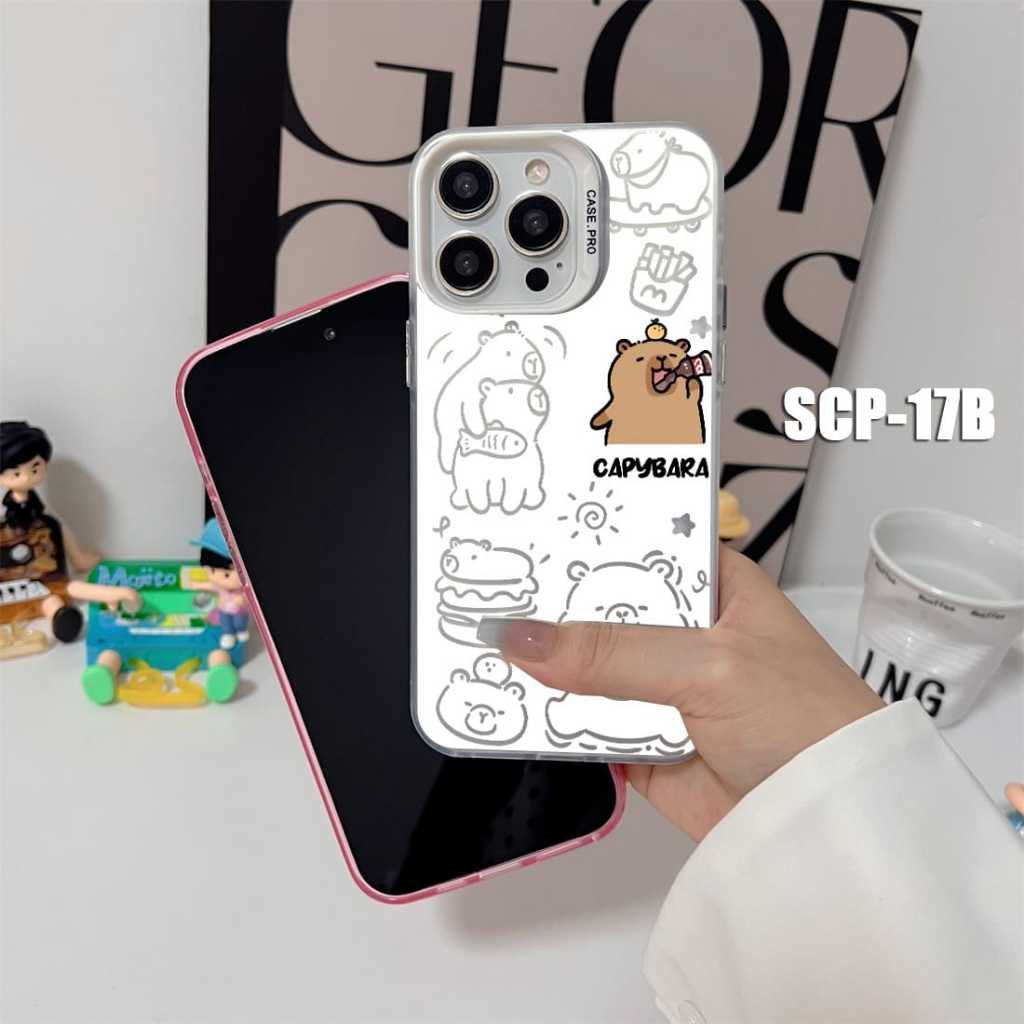 Case Gambar Realme 10 Pro Realme 11 4G Realme 11 Pro Realme 11 Pro Plus Realme 12 5G Realme 12 Pro Plus Case gambar Capybara Cute SCP-17 Case Hologram Imd - Gambar 2