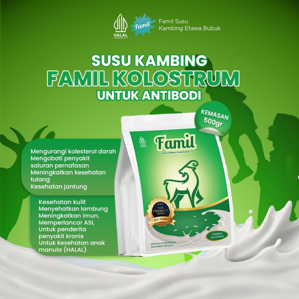Original Colostrum Etawa Goat Milk Powder 500 Grams Pure Colostrum ...