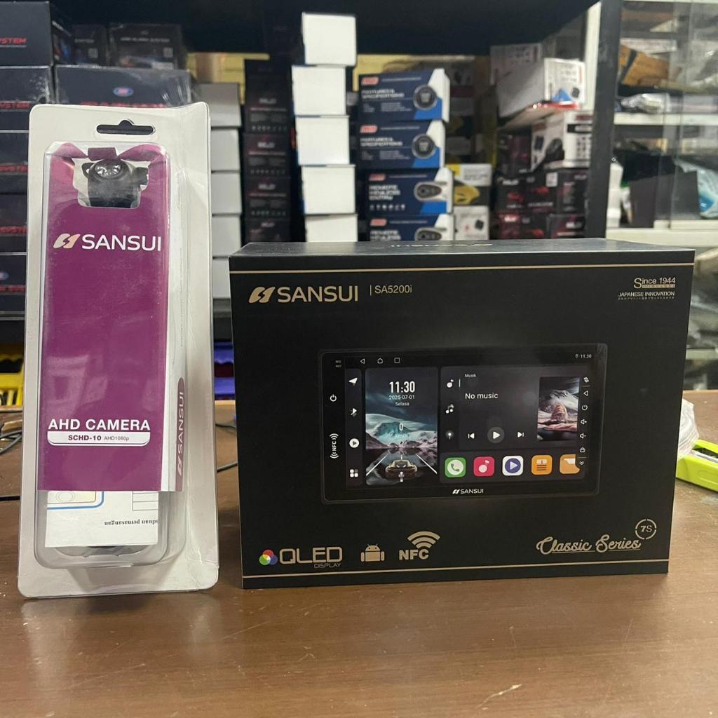 Sansui Classic 7 inch Android Head Unit SA-5200i Ram 4/ 64GB NFC QLED ...