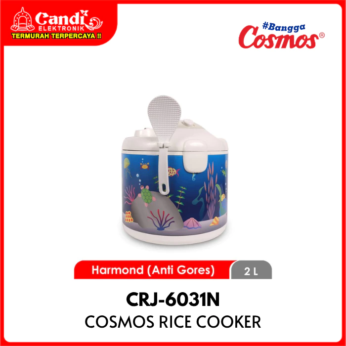 COSMOS Rice Cooker Penanak Nasi 2 Liter Inner Pot Harmond Anti Gores CRJ-6031N - Gambar 3