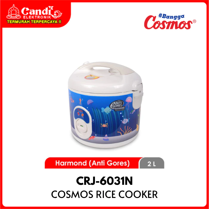 COSMOS Rice Cooker Penanak Nasi 2 Liter Inner Pot Harmond Anti Gores CRJ-6031N - Gambar 2