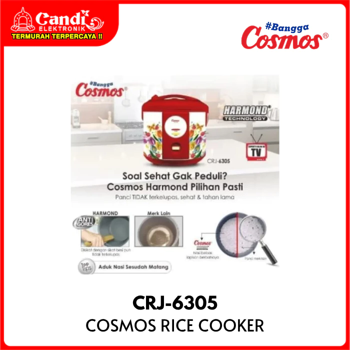 COSMOS Rice Cooker Penanak Nasi 2 Liter Harmond CRJ-6305 - Gambar 4