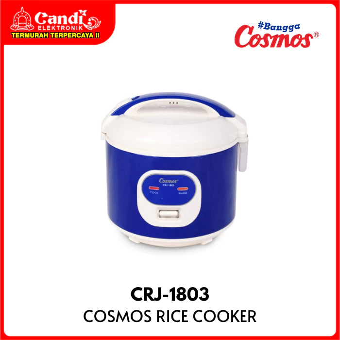 COSMOS Rice Cooker 1,2 Liter Inner Pan 3in1 Non Stick Coating CRJ-1803